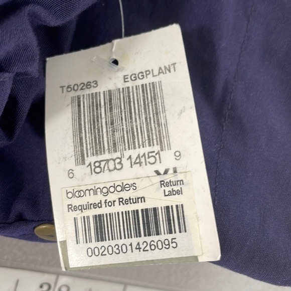 Live a Little Fisherman's Utility Jacket NWT Rolled Sleeves Zip Collar Purple XL - Picture 13 of 17